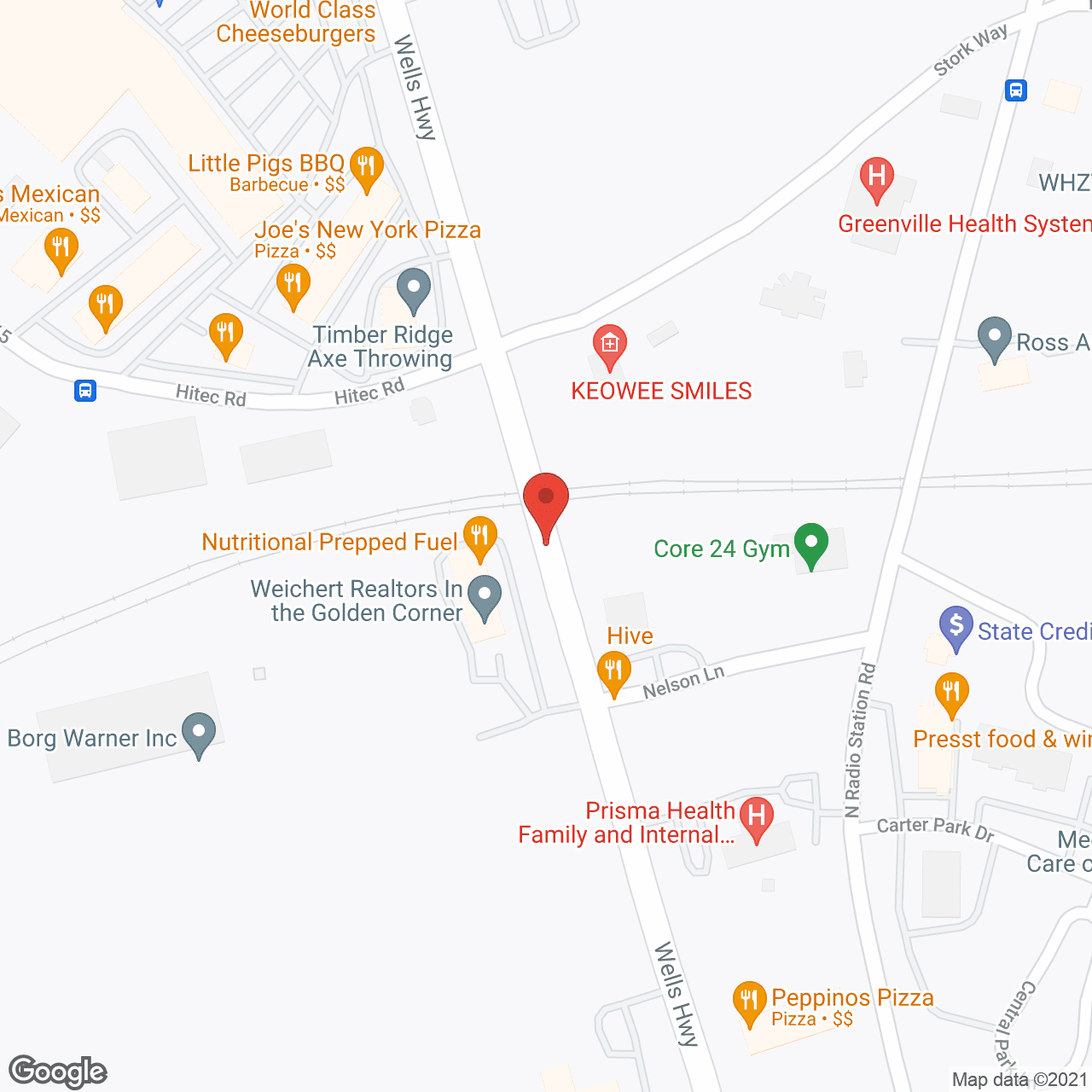 Oaks at Seneca in google map
