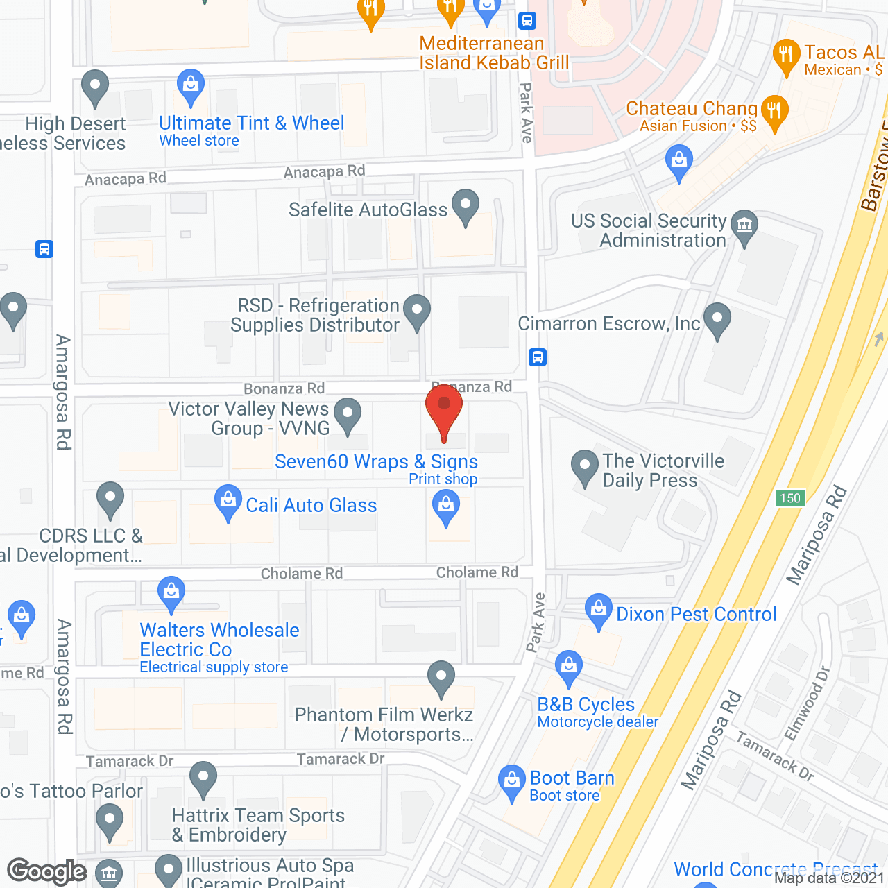 Accent Care-Victorville in google map
