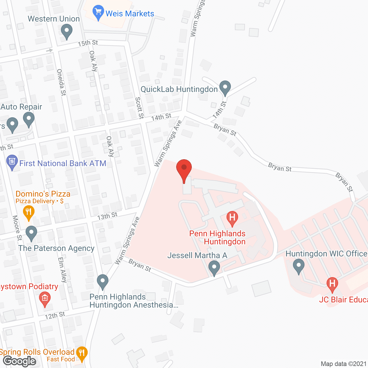 Huntingdon Manor in google map