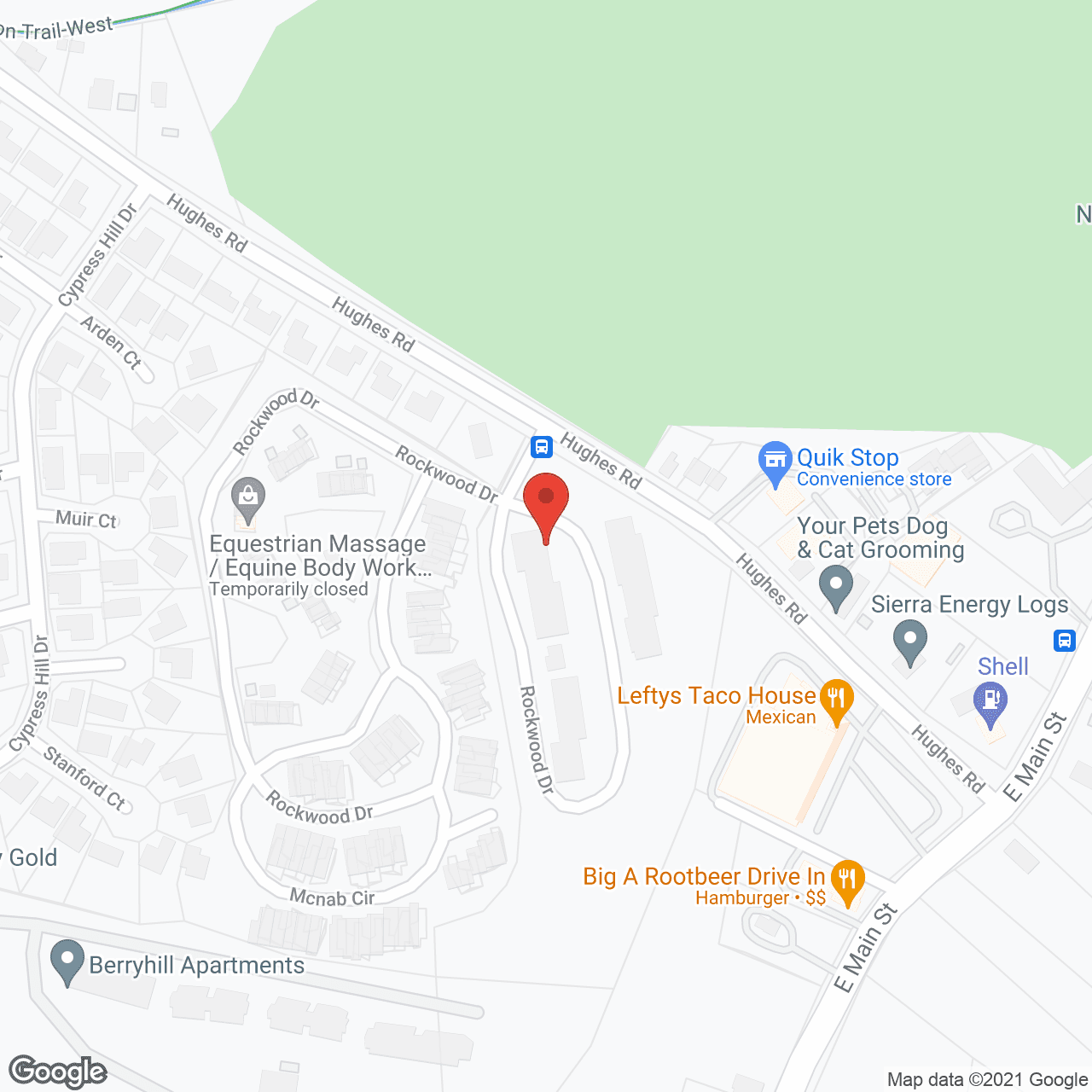 Eastridge Apartments in google map