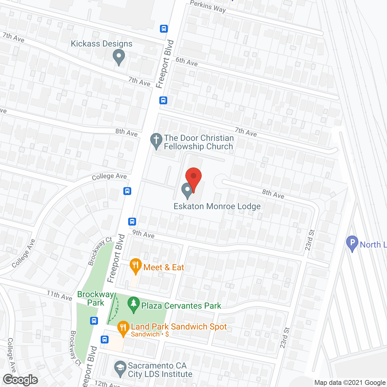 Eskaton Land Park in google map