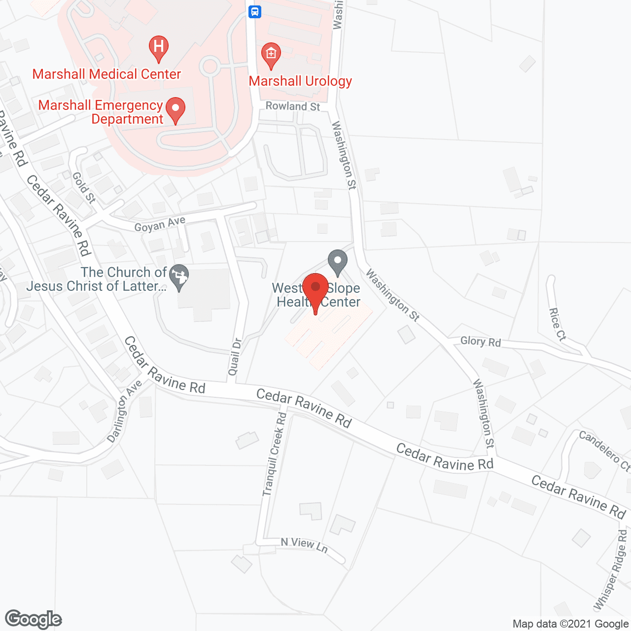 Western Slope Health Center in google map