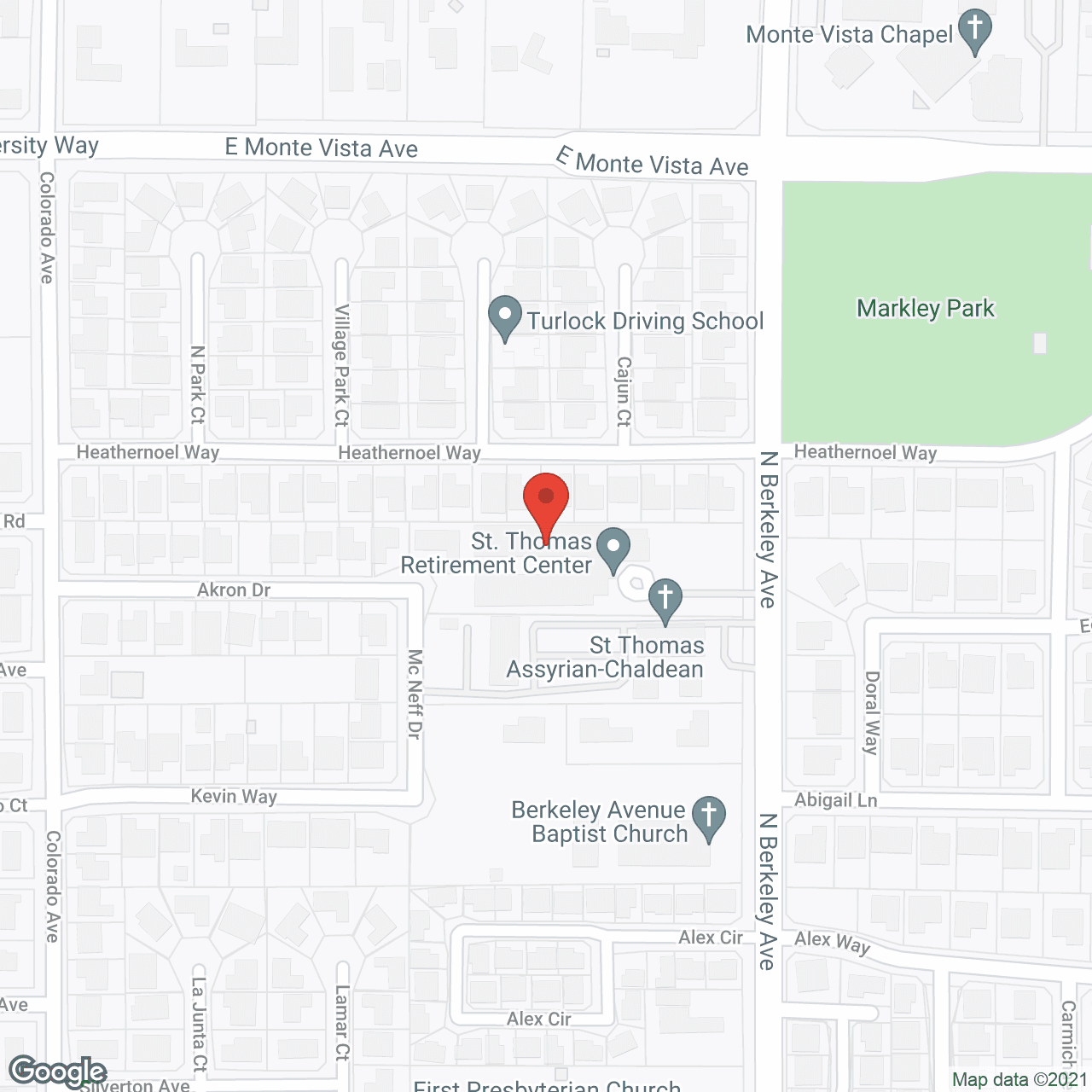 St Thomas Retirement Center in google map