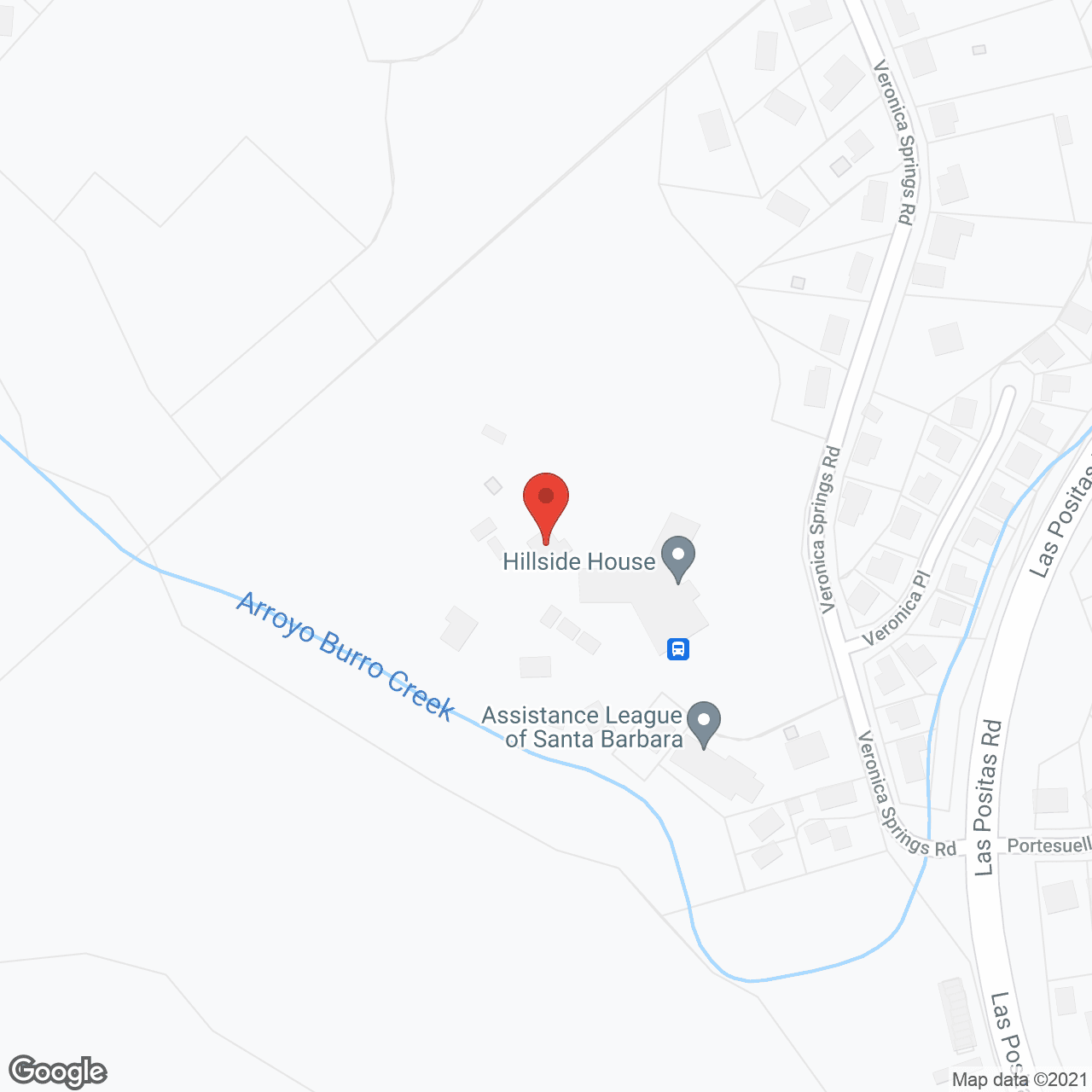 Hillside House in google map