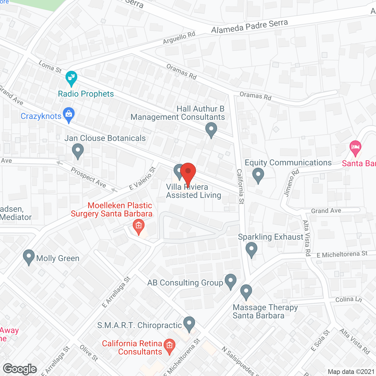 Villa Riviera in google map