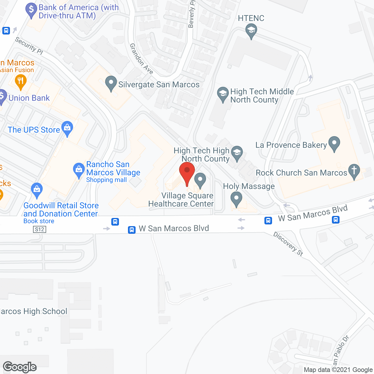 Village Square Nursing and Rehabilitation Center in google map