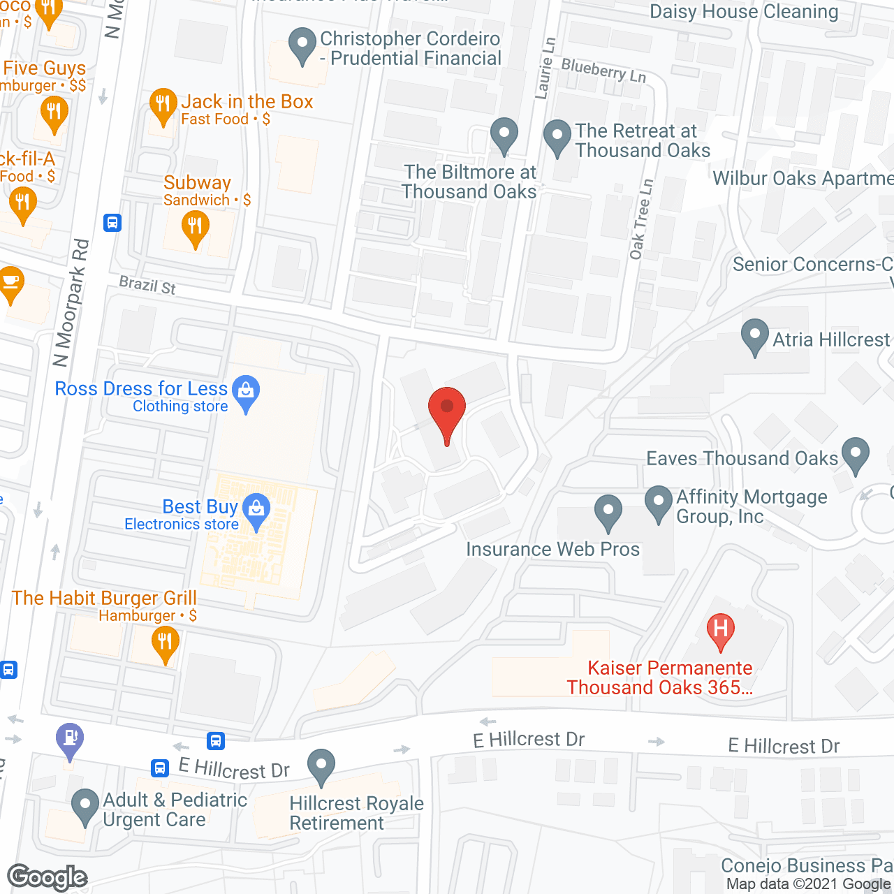Conejo Future Apartments in google map