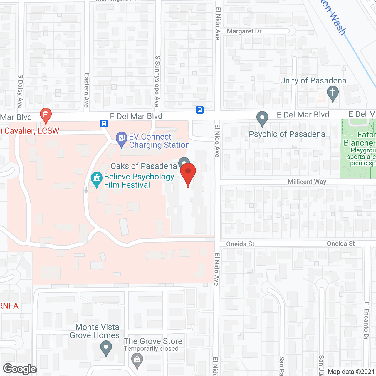 The Oaks of Pasadena in google map