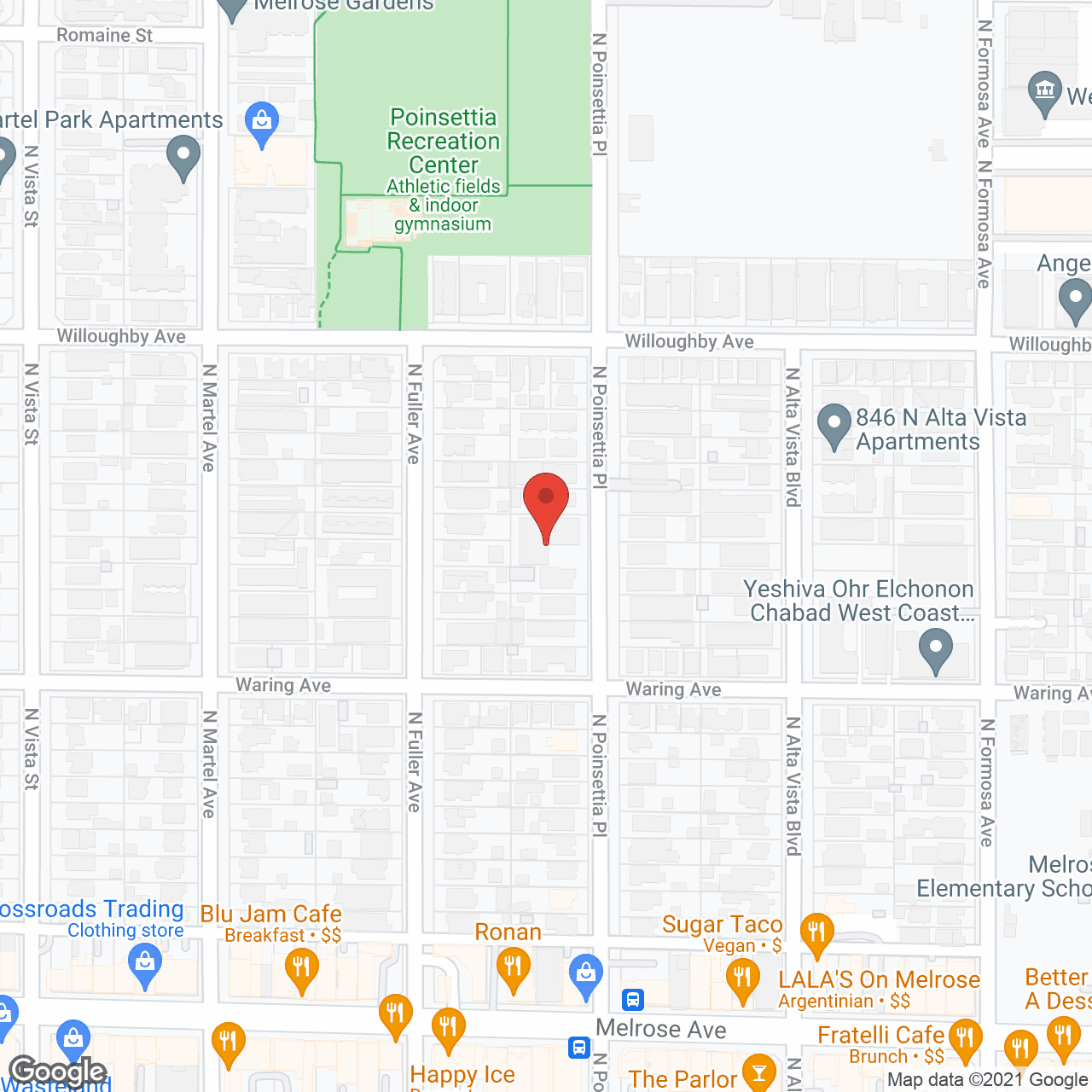 Melrose Villas in google map