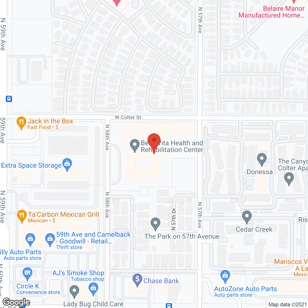 Amarsi Assisted Living in google map