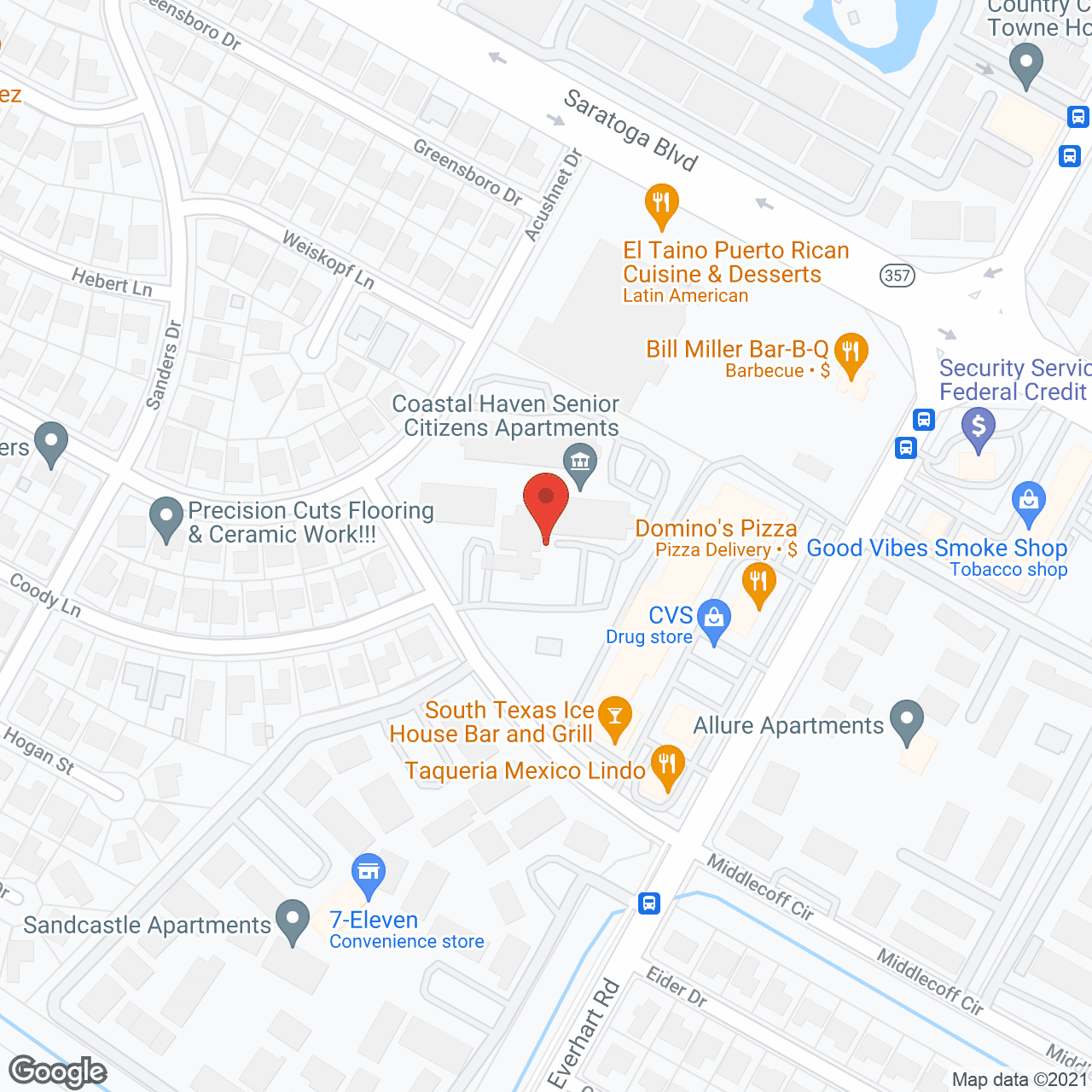 Coastal Haven Apartments in google map