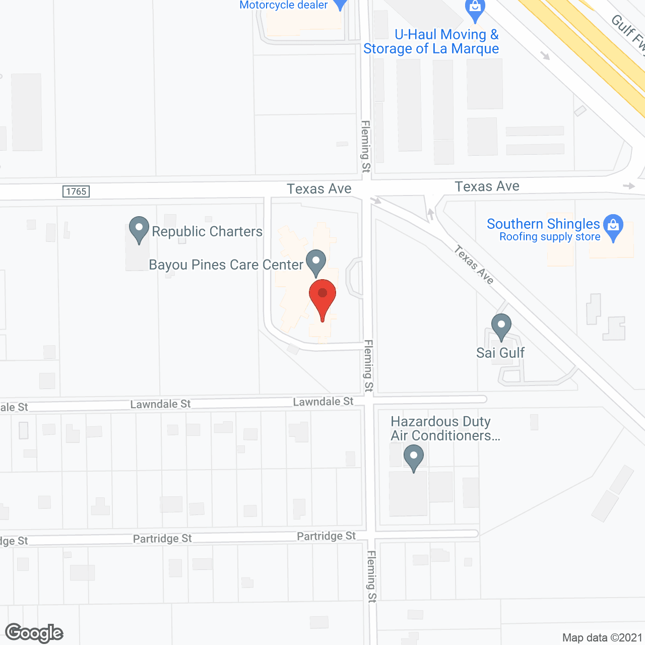 Bayou Pines Care Center in google map