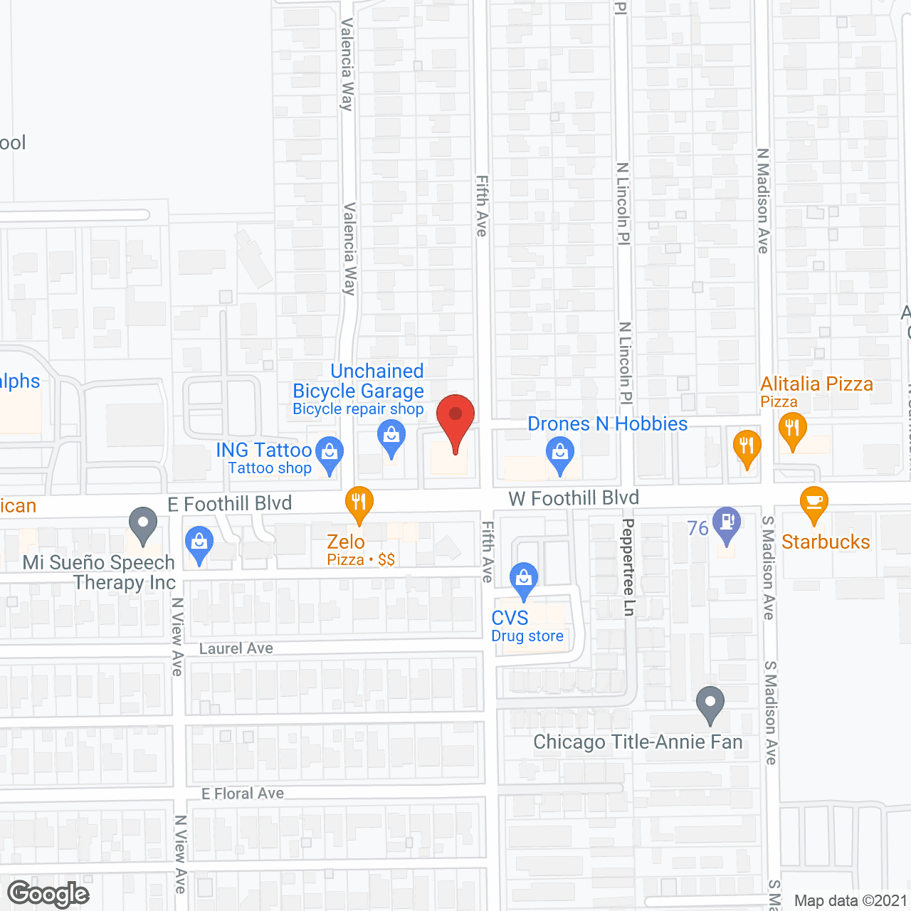 Arcadia Home Health Svc in google map