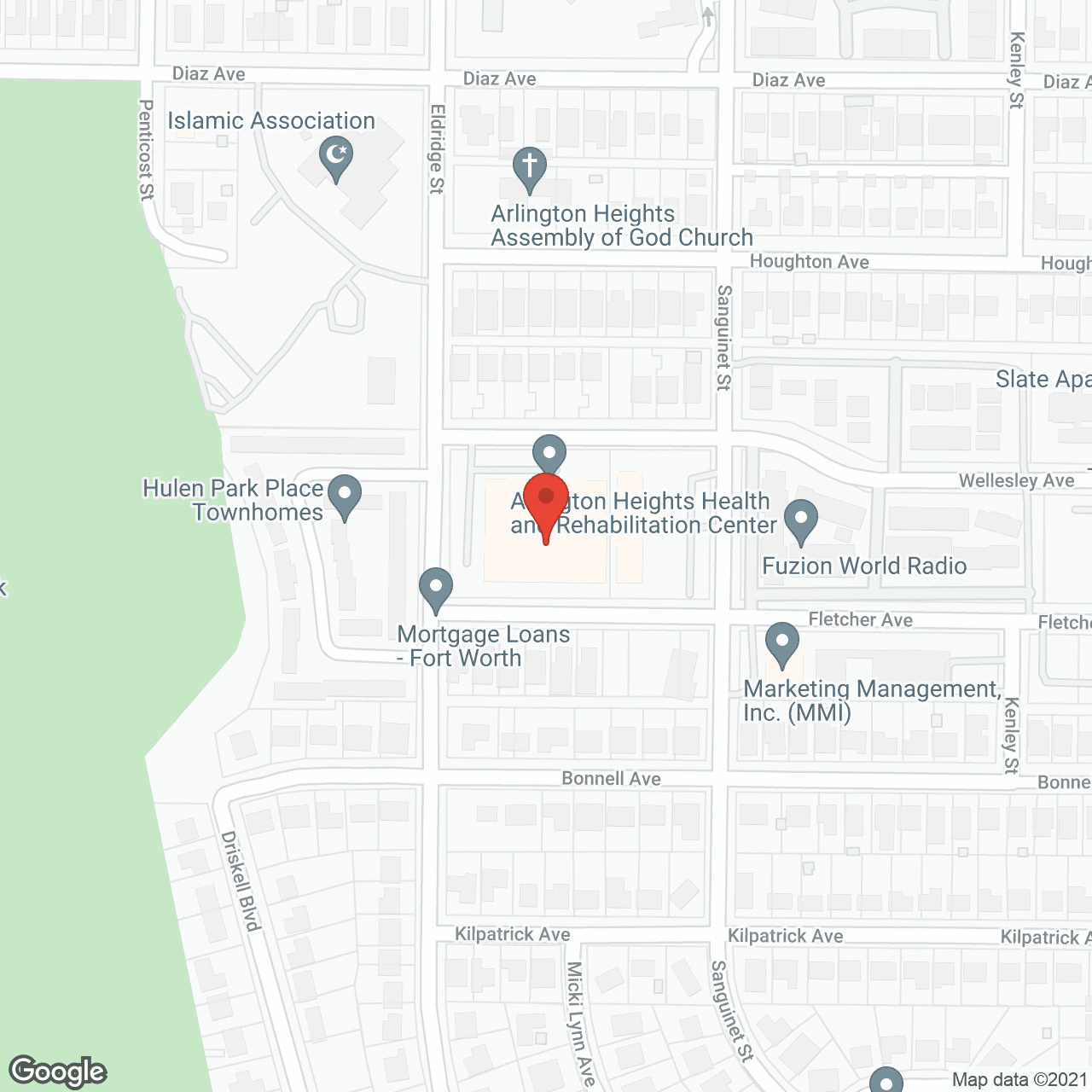 Arlington Heights Health & Rehab Center in google map