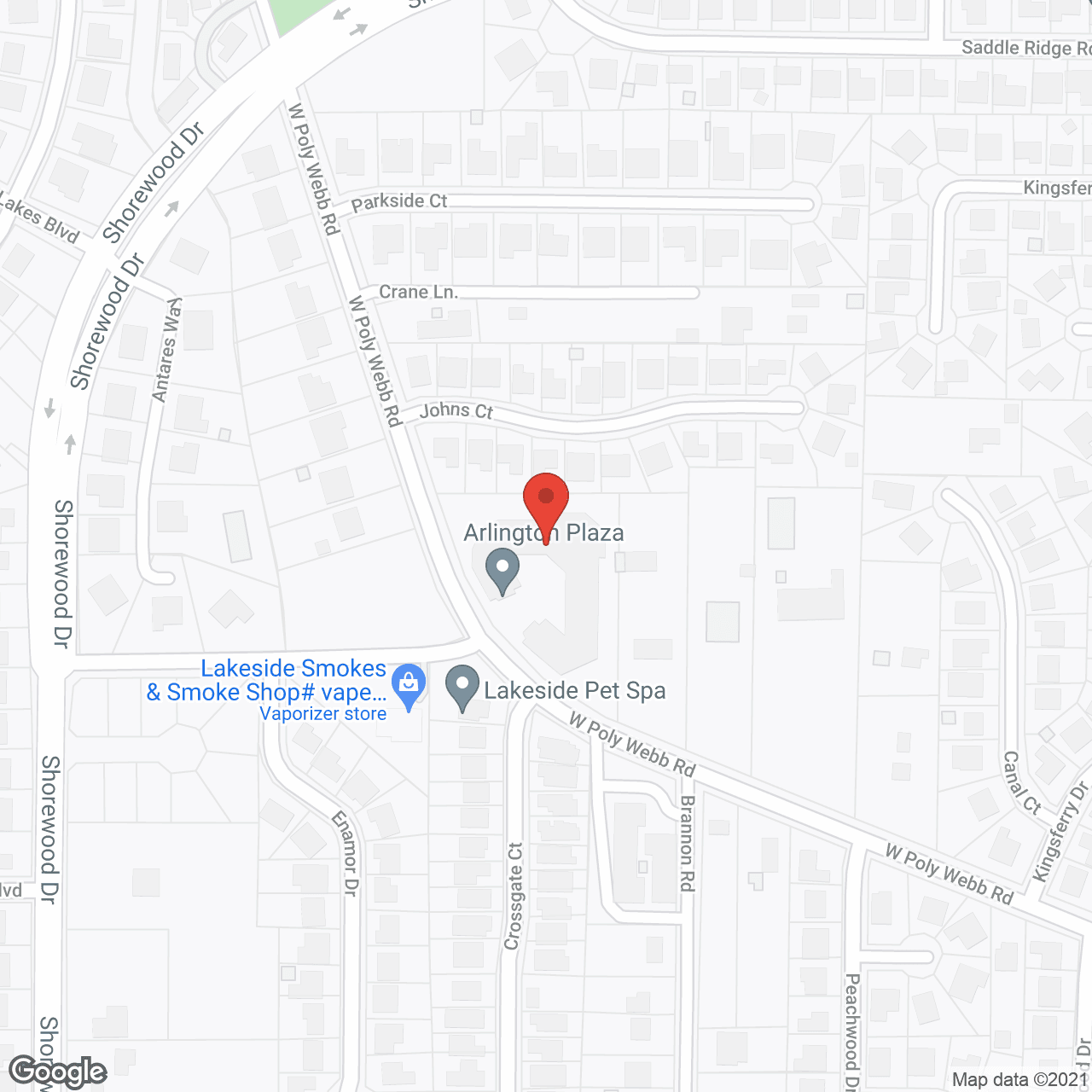 Arlington Plaza in google map
