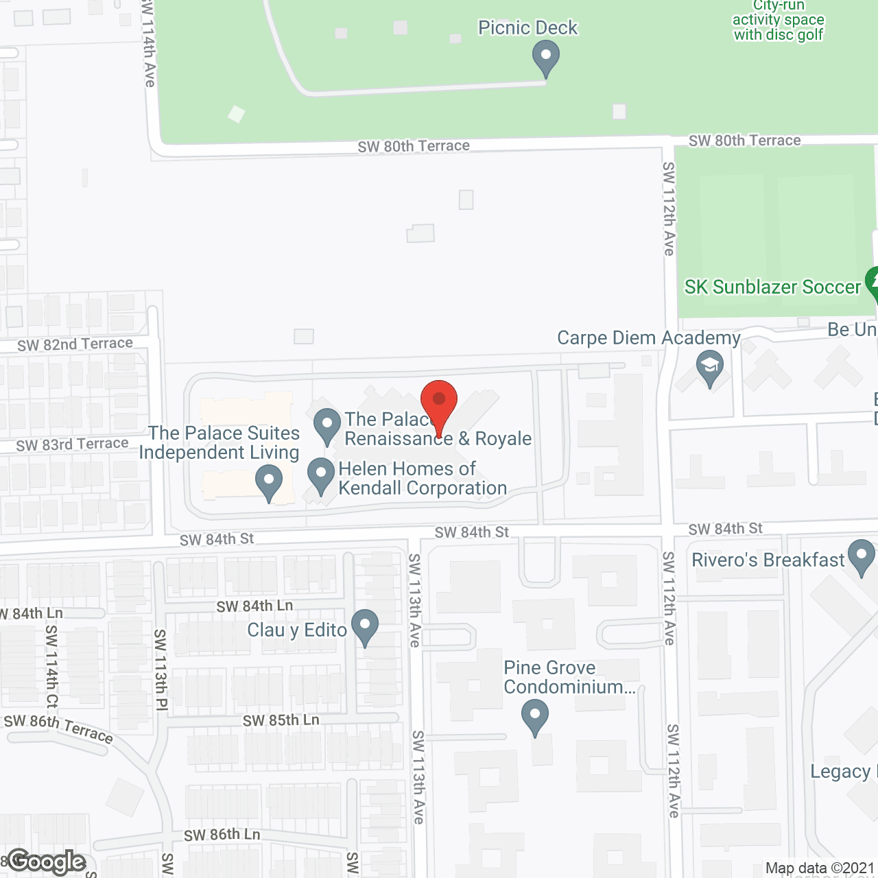 Palace At Kendall in google map