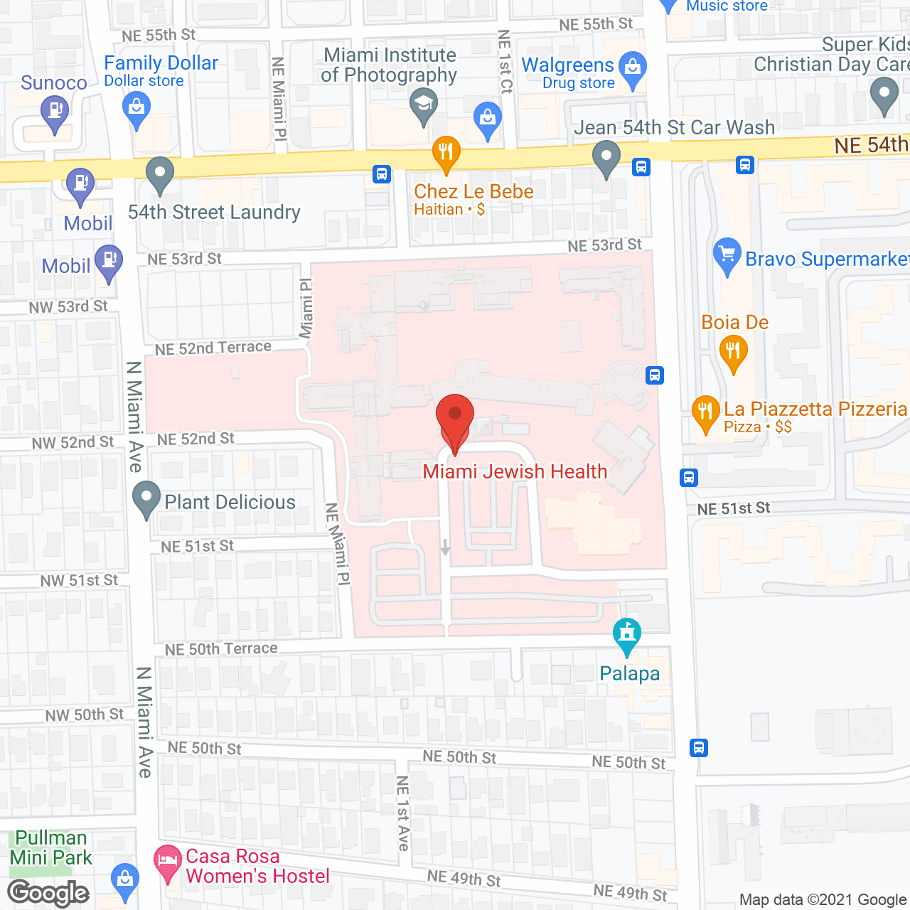 Miami Jewish Home and Hospital for the Aged in google map