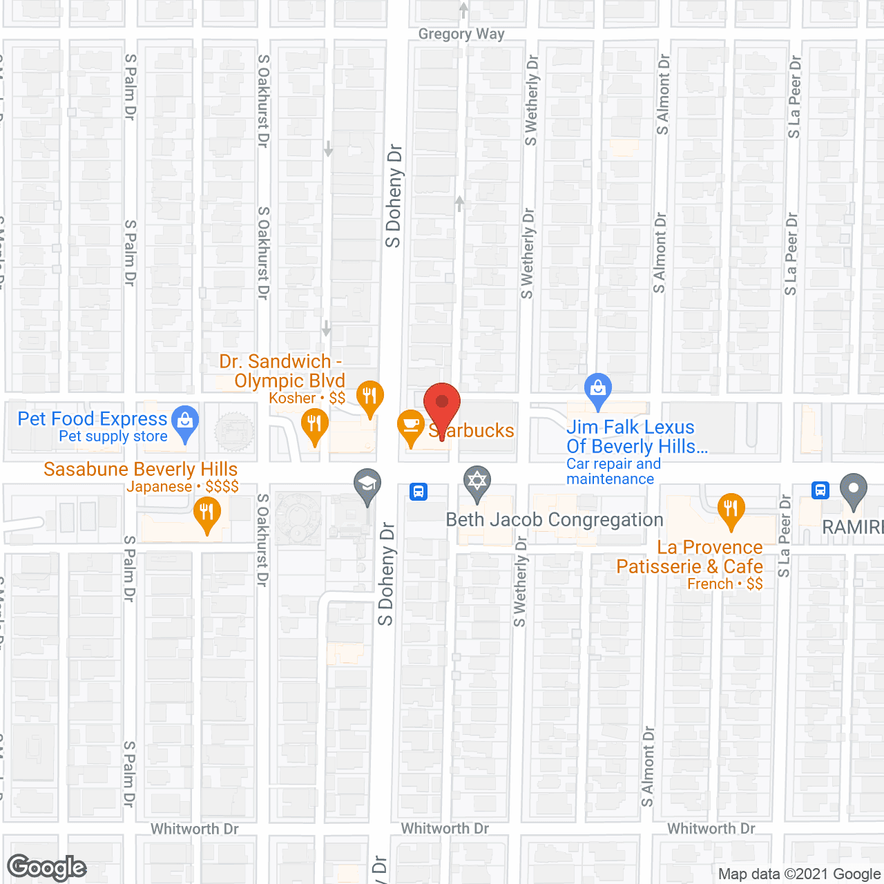 TheKey LA - Beverly Hills/San Dimas in google map