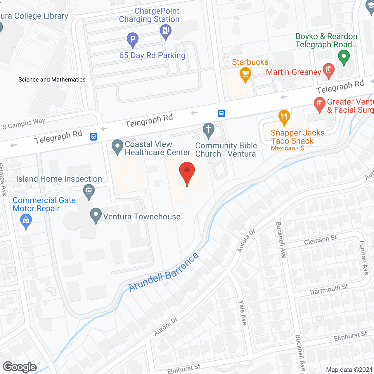 Aegis of Ventura in google map